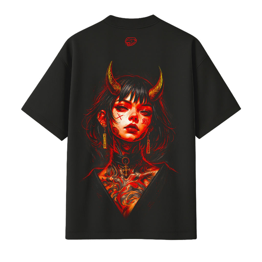 Crimson Oni Oversized Tee