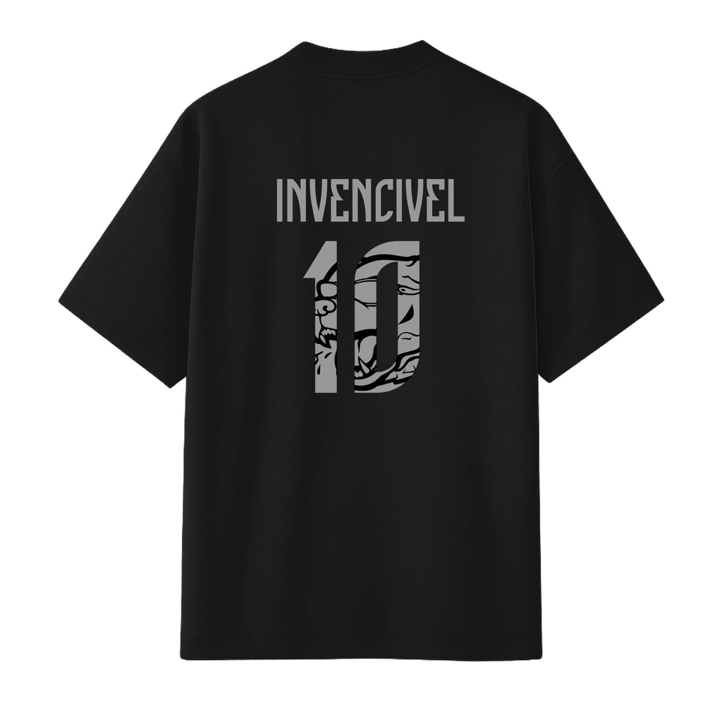 Brazil Inspired Football Tee – Invincible 10 Black
