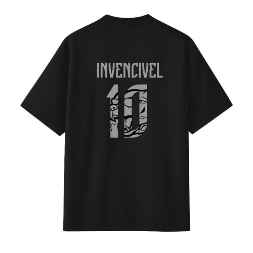Brazil Inspired Football Tee – Invincible 10 Black