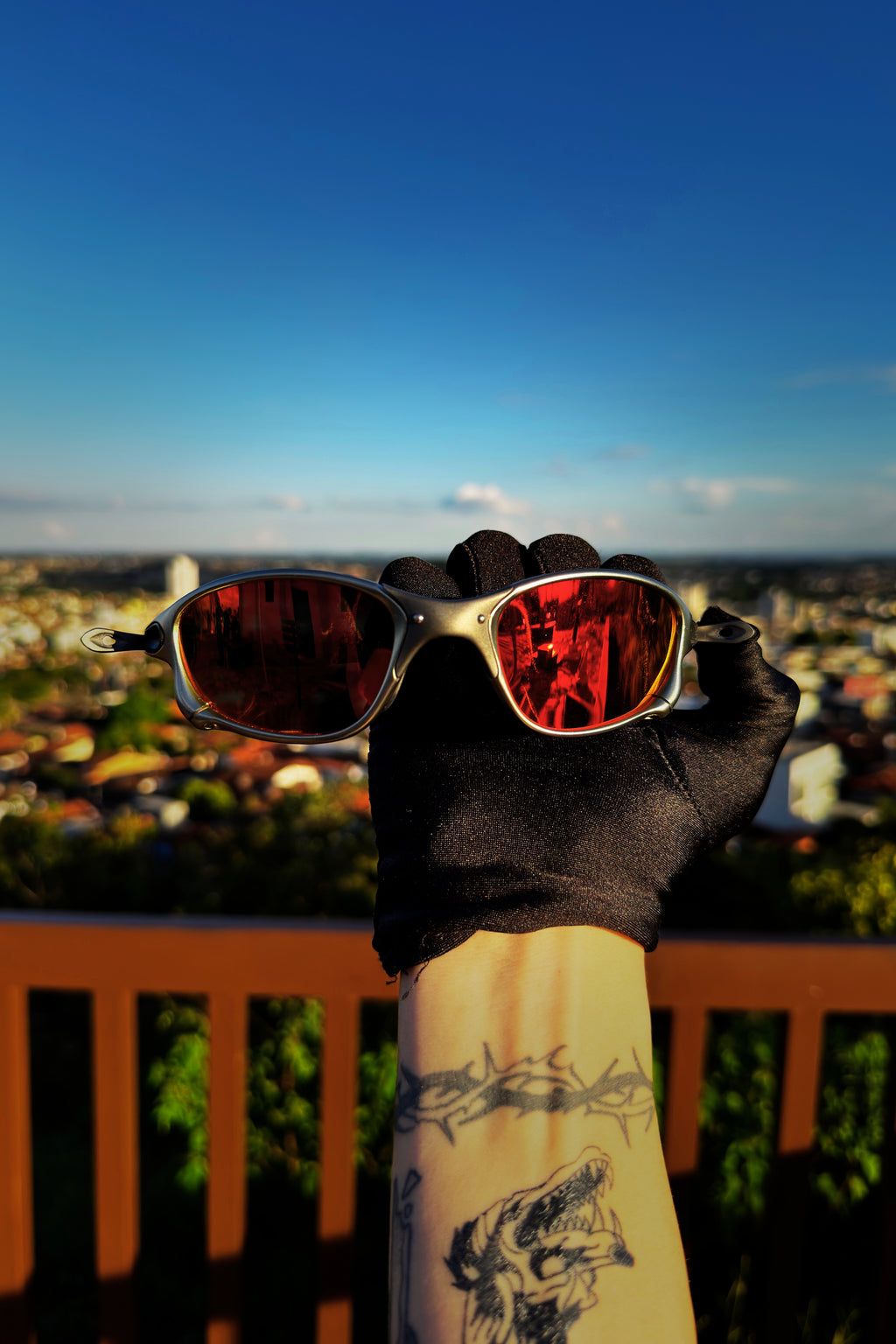 Glasses Double X Tio2 Ruby
