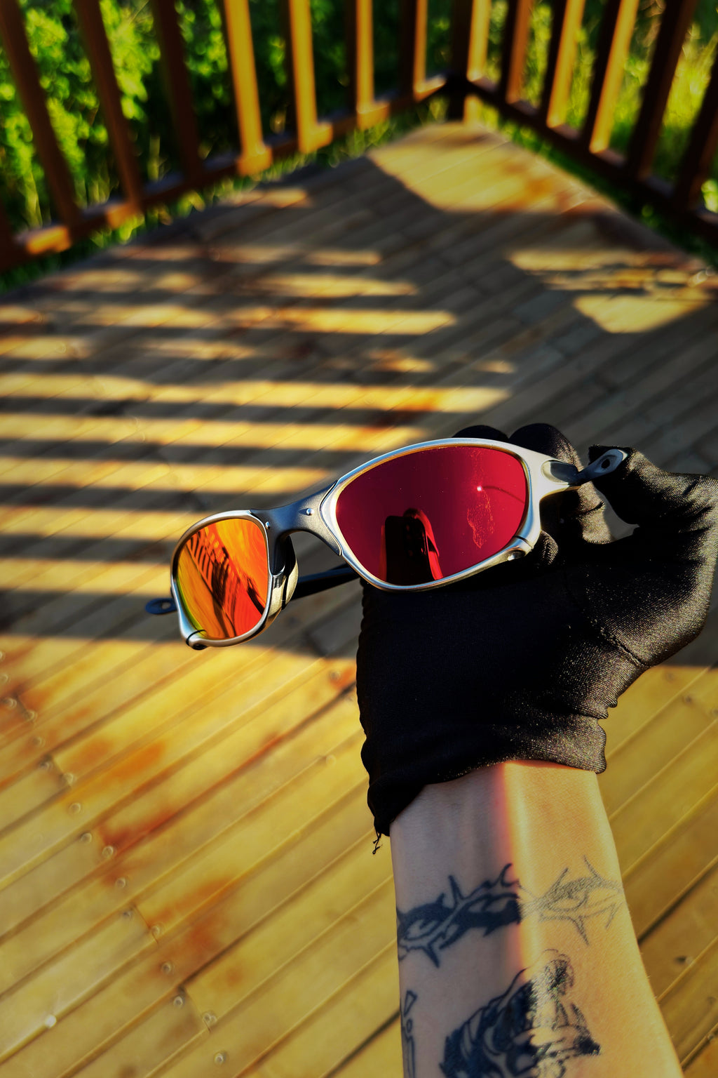 Glasses Double X Tio2 Ruby